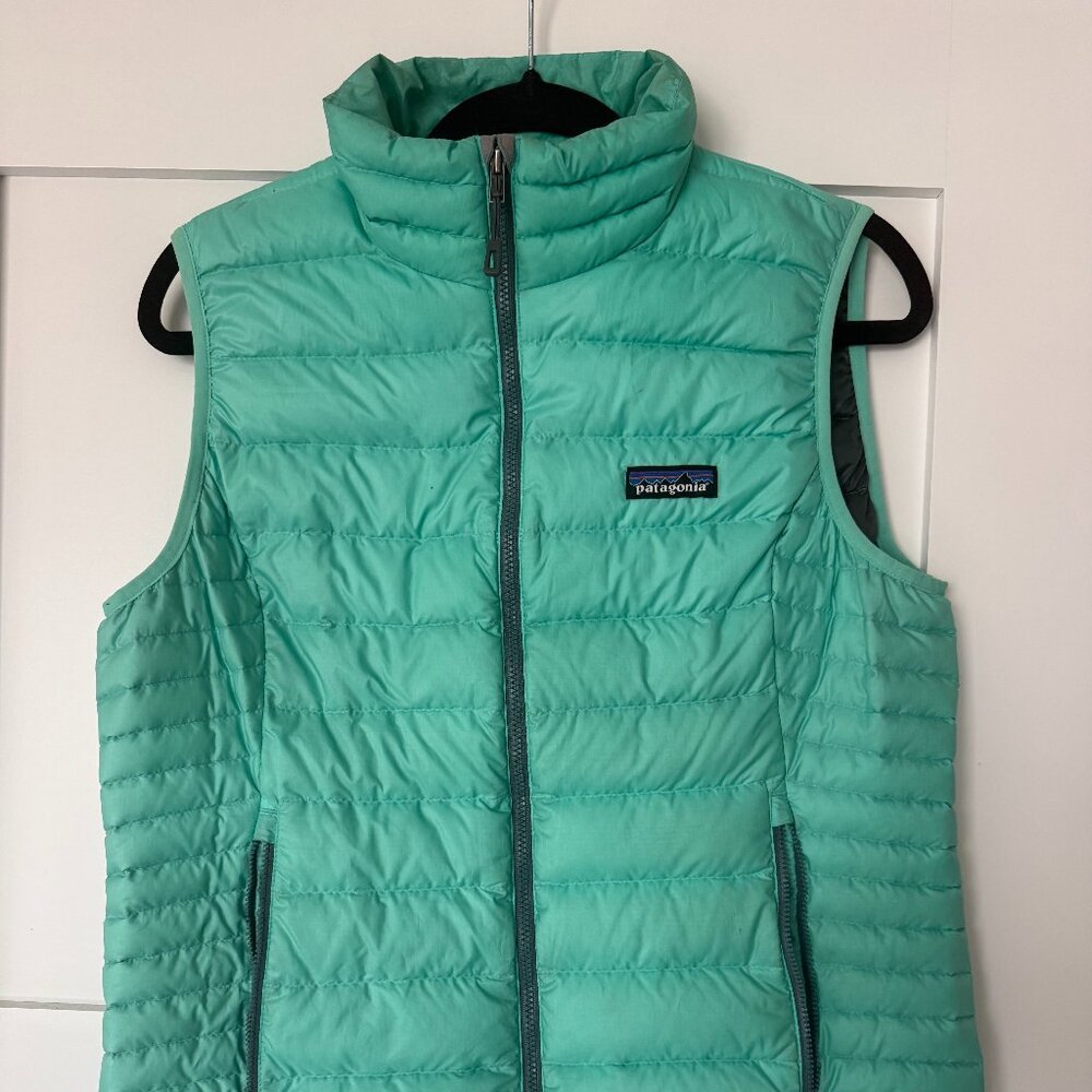 Patagonia Women’s Down Sweater Vest Teal / Aqua Size M Lightweight Pu